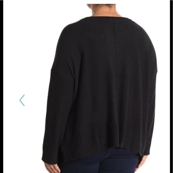 Nordstom Bordeaux Center Seam Sweater S1X - Picture 2 of 9